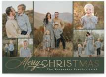 classic layout Foil-Pressed Holiday Cards