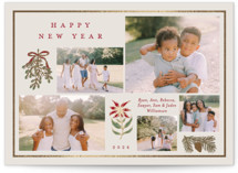 Classic Bough Foil-Pressed Holiday Cards