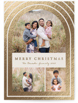 Arch Border Foil-Pressed Holiday Cards