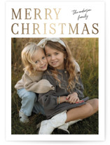 Modern Merry Foil-Pressed Holiday Cards