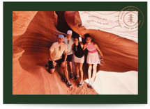 Vacation Postcard Foil-Pressed Holiday Cards