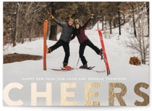 c h e e r s ! Foil-Pressed Holiday Cards