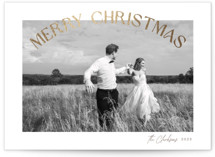 Arched sentiment Foil-Pressed Holiday Cards