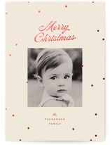 dainty dots Foil-Pressed Holiday Cards