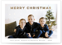 bold christmas Foil-Pressed Holiday Cards