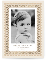 Folkloric Foil-Pressed Holiday Cards