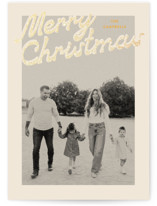 Nostalgia Foil-Pressed Holiday Cards