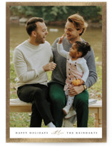 Glowing Edge Foil-Pressed Holiday Cards