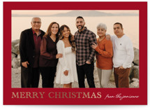 Engraved Holiday Foil-Pressed Holiday Cards