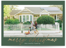 The Merry Foil-Pressed Holiday Cards