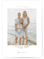 finding joy Foil-Pressed Holiday Cards