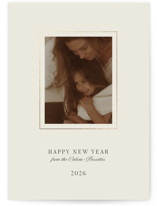 gold frame Foil-Pressed Holiday Cards