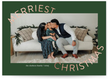 Round And Round Foil-Pressed Holiday Cards