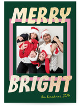 Bold and Bright Foil-Pressed Holiday Cards