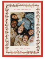Deco Branches Foil-Pressed Holiday Cards