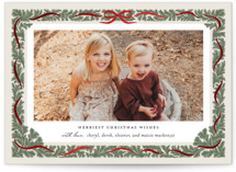 Merriest Ribbon Foil-Pressed Holiday Cards