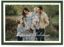 minimal border Foil-Pressed Holiday Cards
