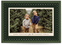 Scallop Border Foil-Pressed Holiday Cards
