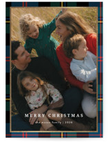 Traditionally Plaid Foil-Pressed Holiday Cards