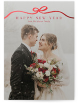 Bow Tied Foil-Pressed Holiday Cards