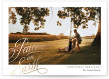 Peace Delight Foil-Pressed Holiday Cards