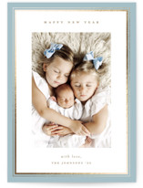 clean frame Foil-Pressed Holiday Cards