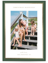 clean frame Foil-Pressed Holiday Cards