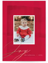 joyful layers Foil-Pressed Holiday Cards