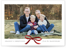 Crimson Bow Foil-Pressed Holiday Cards