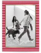 Harlequin Foil-Pressed Holiday Cards