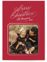 Silver Bells Foil-Pressed Holiday Cards