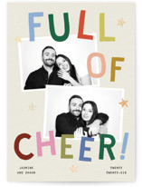 Full of Joy (& Cheer) Foil-Pressed Holiday Cards