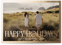 Gilded Edge Foil-Pressed Holiday Cards