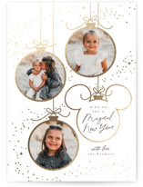 BAUBLES Foil-Pressed Holiday Cards