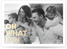 Holiday Poster Foil-Pressed Holiday Cards