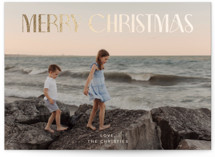 Sous Le Soleil Foil-Pressed Holiday Cards