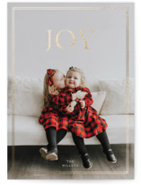 Bright joy Foil-Pressed Holiday Cards