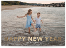 Gilded Foil-Pressed Holiday Cards