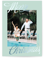 so retro Foil-Pressed Holiday Cards