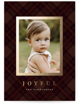 Balmoral Green Foil-Pressed Holiday Cards