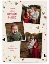 Disney Magic Confetti Foil-Pressed Holiday Cards