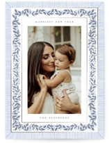 Antique Greenery Foil-Pressed Holiday Cards