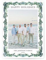 traditional christmas Foil-Pressed Holiday Cards