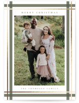 Traditional Plaid Foil-Pressed Holiday Cards
