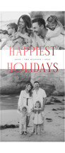 Happiest Moments Foil-Pressed Tall Holiday Cards