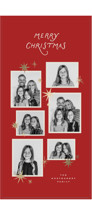 Shooting Star Foil-Pressed Tall Holiday Cards