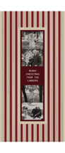Strip Stripe Foil-Pressed Tall Holiday Cards