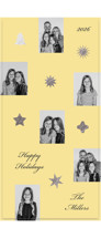 various stars Foil-Pressed Tall Holiday Cards