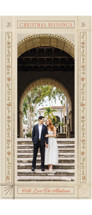 Vine Frame Foil-Pressed Tall Holiday Cards