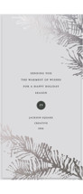 painted spruce Foil-Pressed Tall Holiday Cards